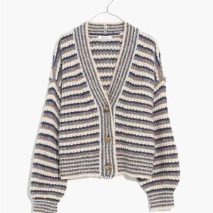 Madewell Waller Multicolor Striped Cardigan